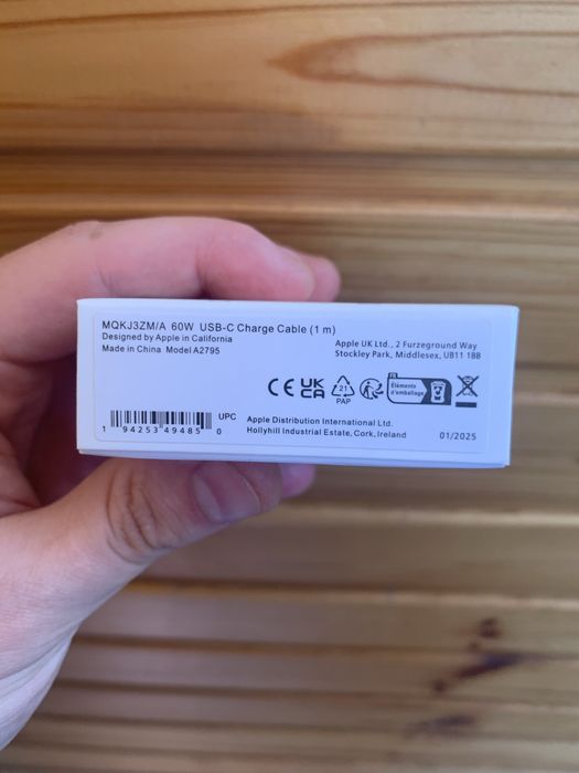 Кабель Apple USB-C 60W Woven Charge Cable Original 1m
