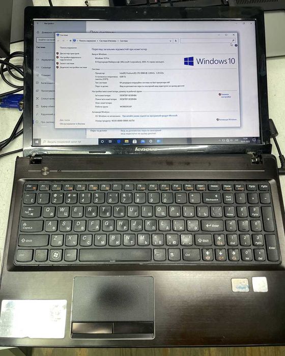 Ноутбук игровой Lenovo G580 видеокарта GeForce на запчасти