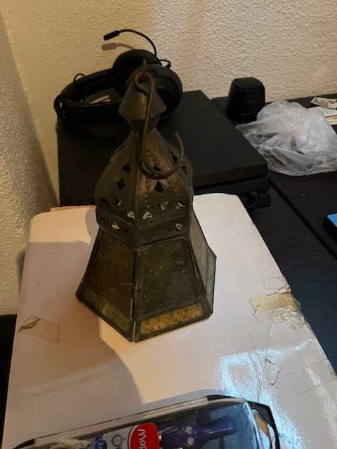 Lanterna antiga para vela