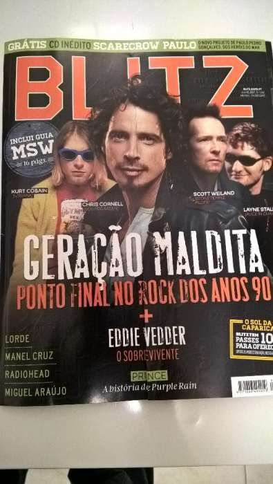 Blitz - Capa Chris Cornell e Kurt Cobain (Portes incluídos)
