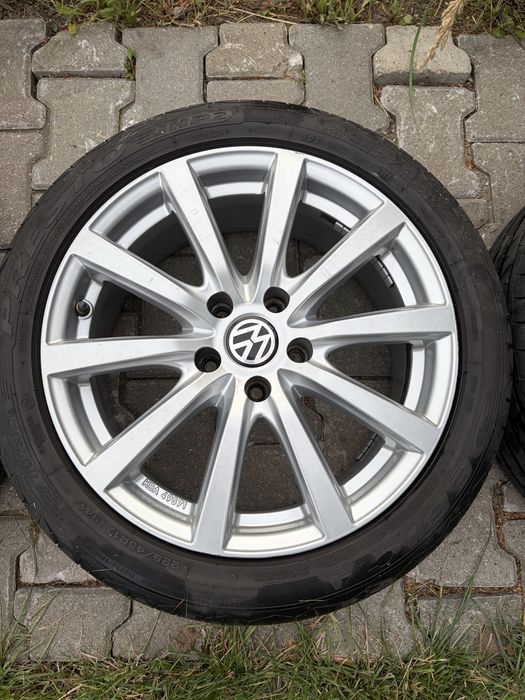 Felgi aluminiowe 5x112 17 cali z oponami letnimi