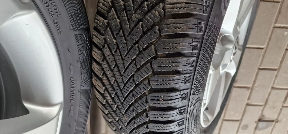 alufelgi+opony continental 195/65 r15 et50 vw golf vi touran  caddy