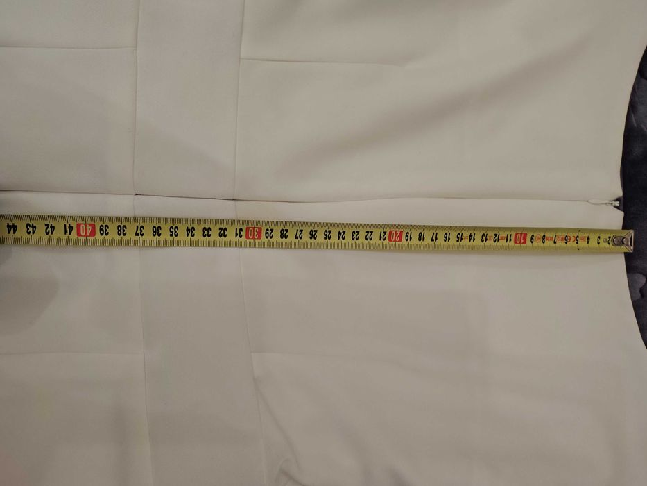 Sukienka koktailowa biała M