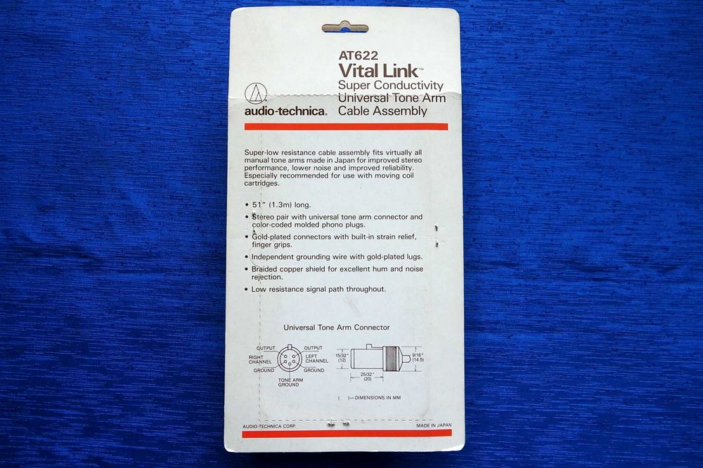 Kabel do ramienia Audio Technica AT622 Vital Link. Made in Japan