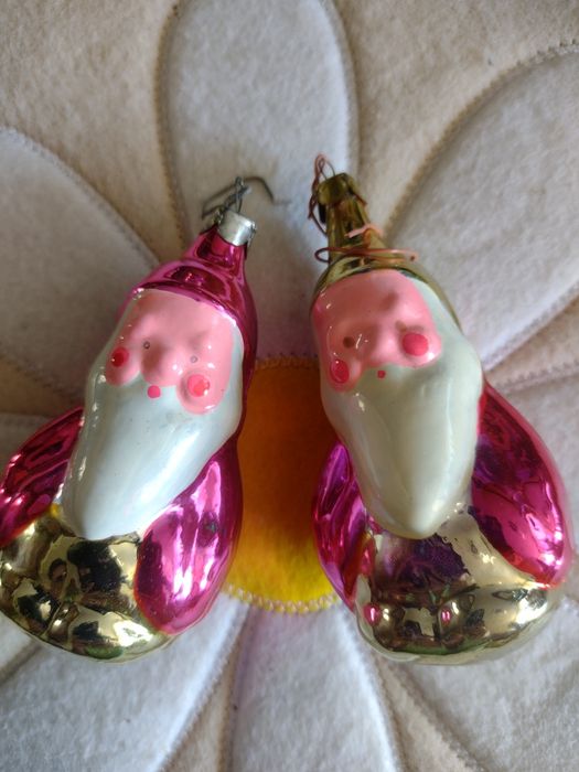 Bombki choinkowe Mikołaj PRL