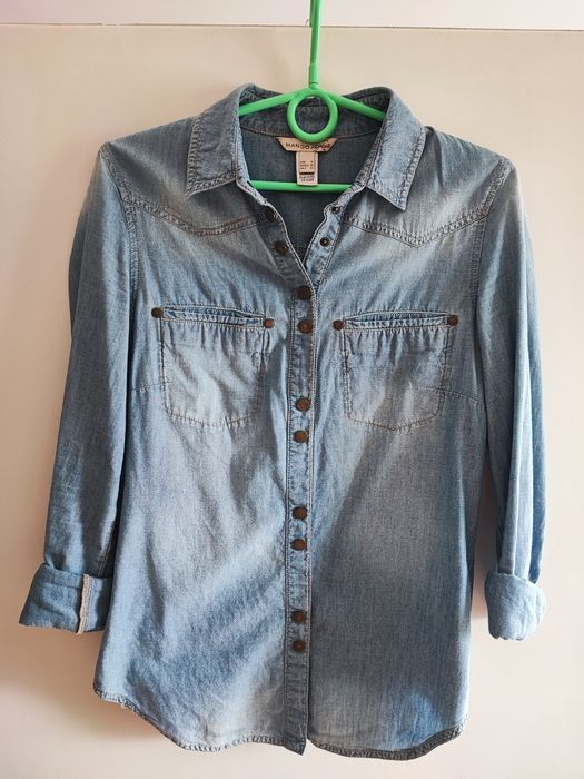 Koszula damska r. XS, S, długi rękaw.