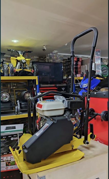 Placa compactadora vibratória para calceteiro a gasolina