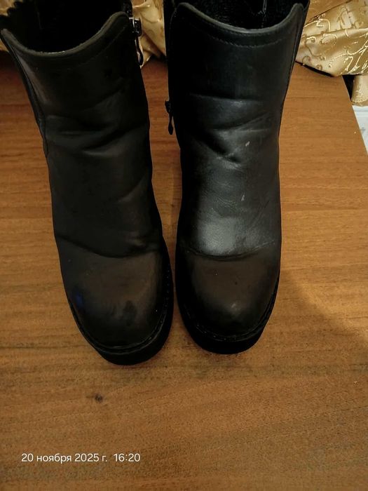 Ботинки на платформе с каблуком