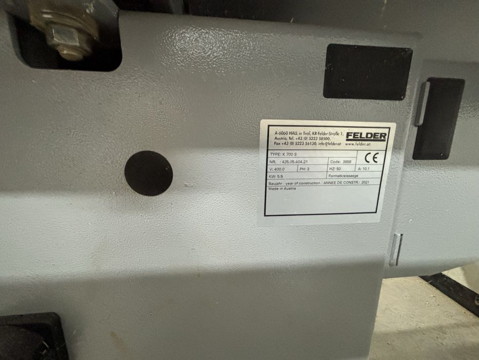 Piła formatowa k700 s + belka dociskowa