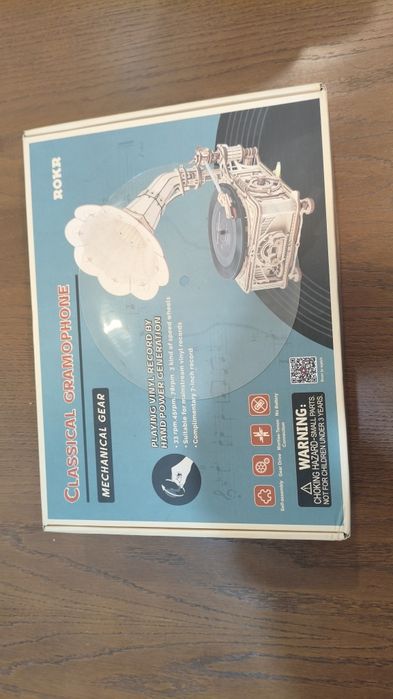 Gramofon składany zabawka gra puzzle.