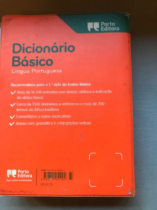 Dicionário básico língua portuguesa 1 ciclo