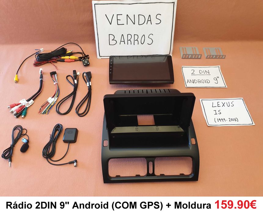 (NOVO) Rádio 2DIN • LEXUS IS / GS • Android • GPS • is200 is220 is300