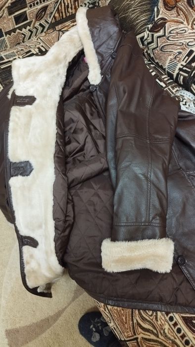 Продам дубленку, натур кожа р.52-54
