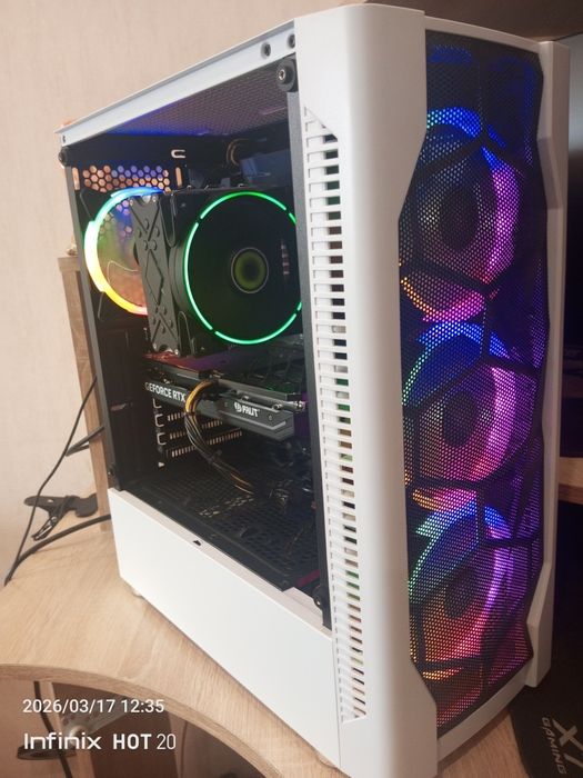 Ігровий комп'ютер+ монітор, AMD Ryzen 5 5600 g  /  RTX 4060  8GB