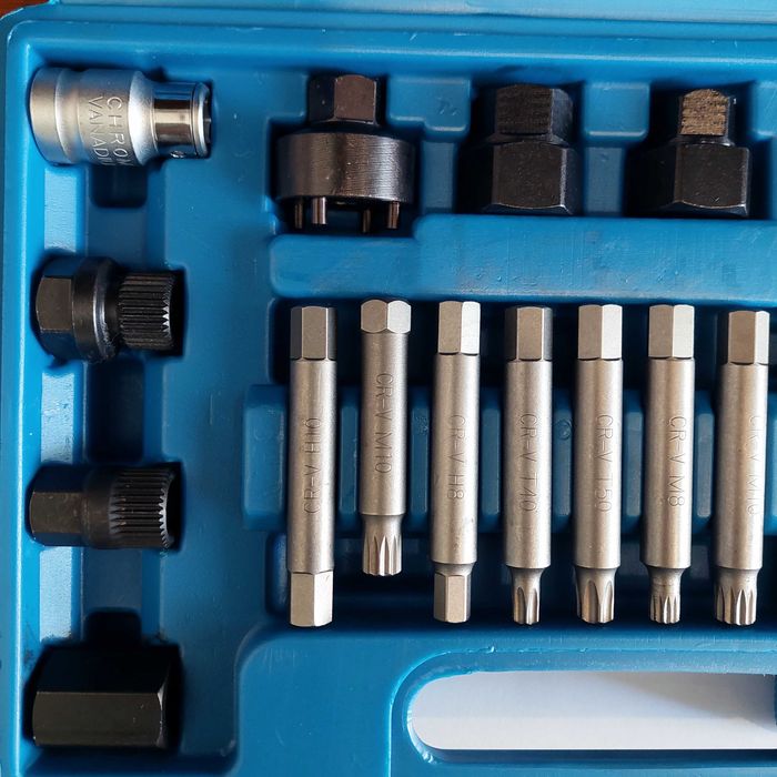 Conjunto Chaves Remoção Poli Alternador Multimarcas - 18 peças