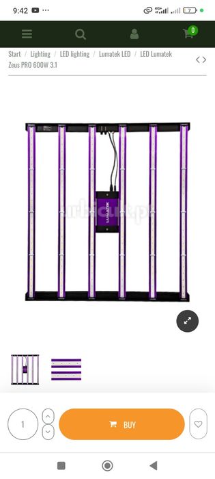 Lumitek Zues pro 600w x 2