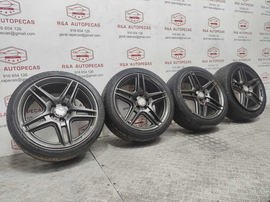 Conjunto Jantes R18 AMG Mercedes Benz Class C W204 2007 a 2015 Original
