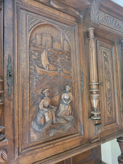 Kredens antyczny myśliwski XIX wiek antyk