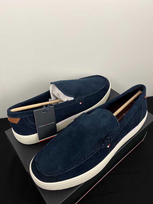 Granatowe mokasyny Tommy Hilfiger Rozmiar 44