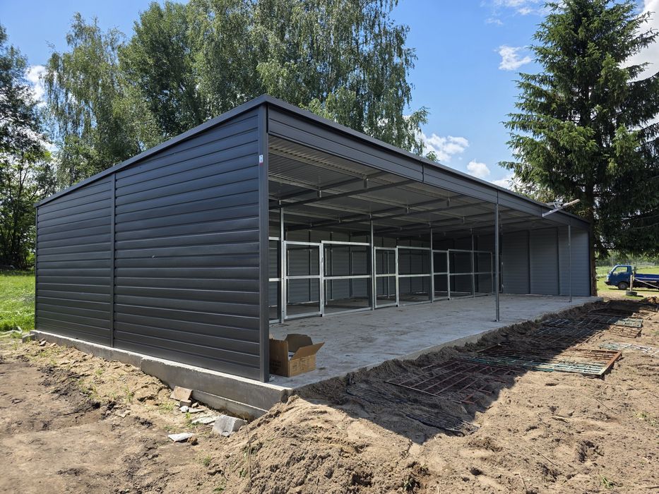 Wiata dla koni boksy stajnia 15x6 m
