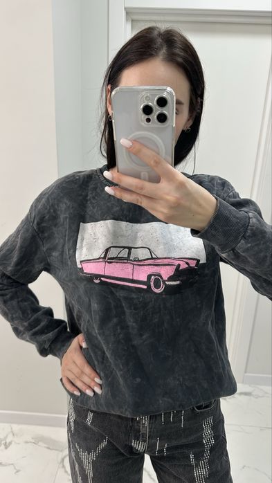 Худі з принтом авто