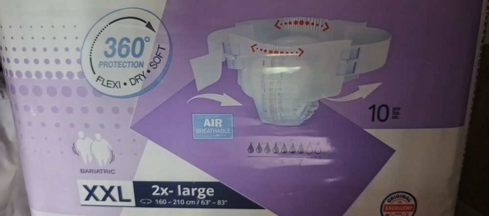 Pampersy dla doroslych XXL