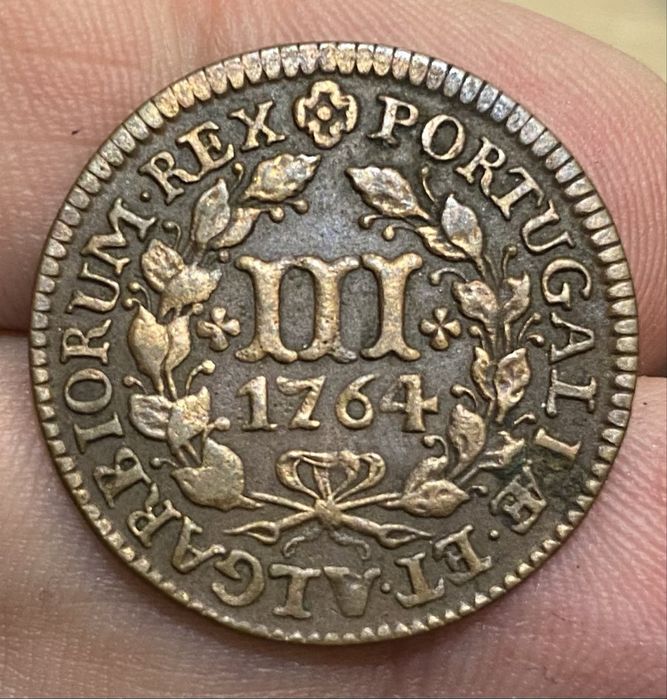 Coin III Reis of King Joseph I - 1764