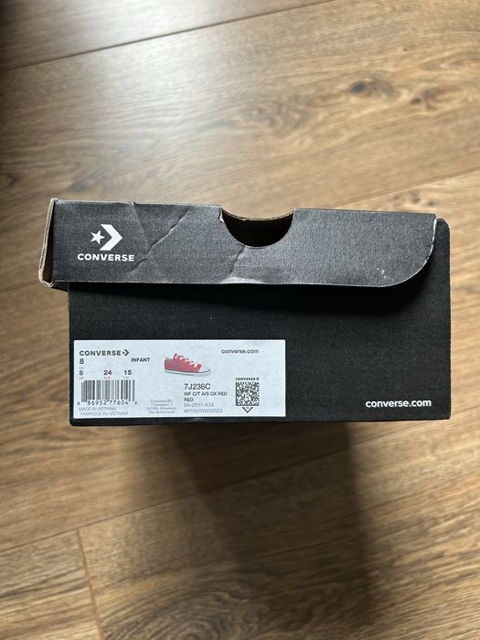 Buty trampki niskie dziecko Converse czerwone rozmiar 24