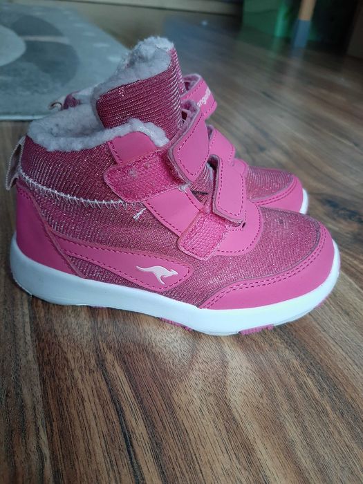 Kozaki zimowe trzewiki, sniegowce kangaroos dziewczynka r. 25 różowe