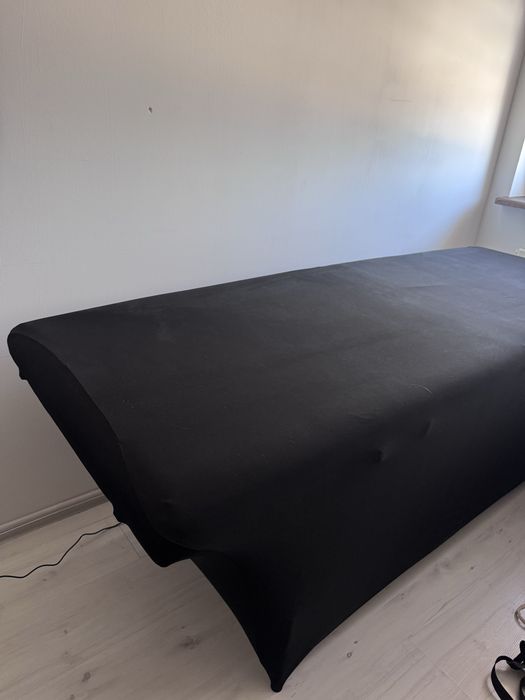 ŁÓŻKO KOSMETYCZNE do stylizacji rzęs space 70cm czarne