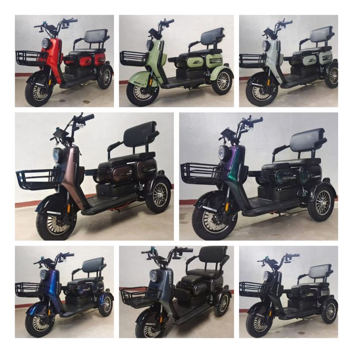 ‼️Трицикли 1200 Вт | ВЕЛИКІ КОЛЕСА 10  АКБ 72 v 23 ah‼️