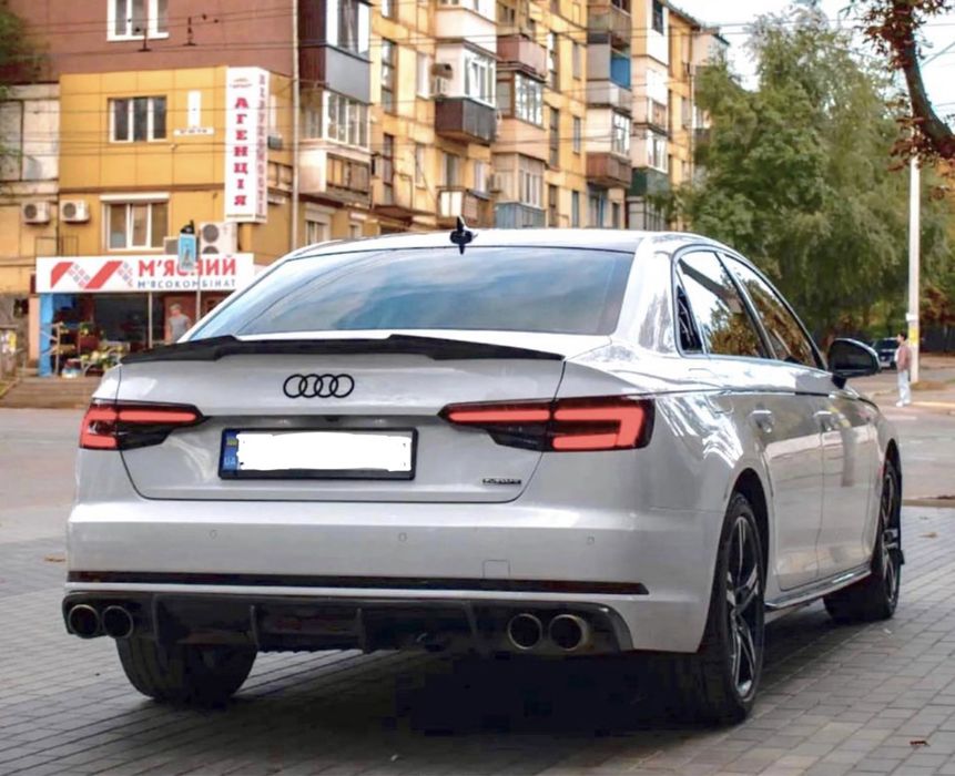 Диффузор заднего бампера Audi A4 B9 S4 2017 2018 2019