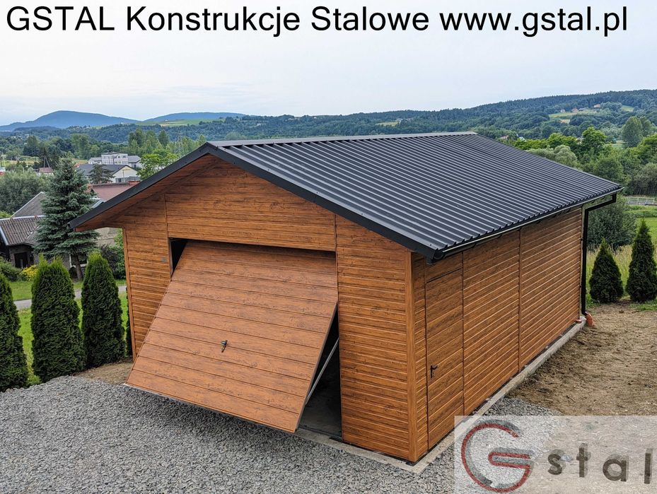 garaż domek na wymiar producent 6x6 3x5 4x6 9x6 6x5 profil ocynkowany