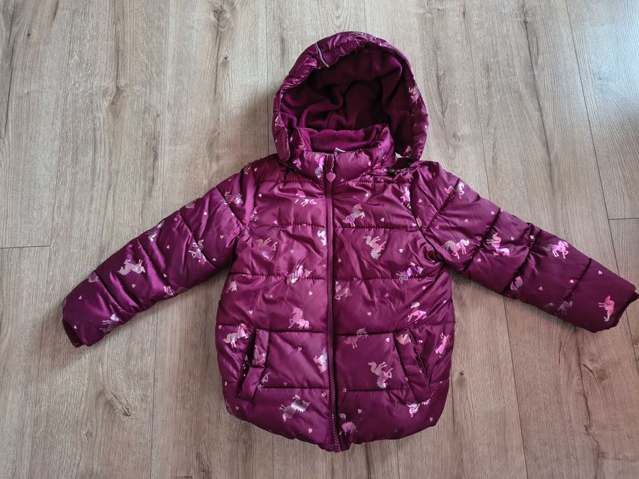 Kurtka dziewczęca jesienno-zimowa r.116