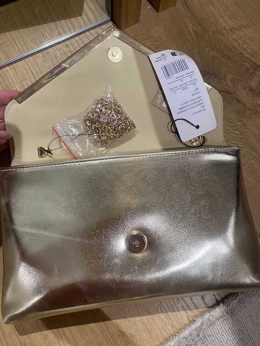 Anna Field złota torebka kopertówka nowa z metką