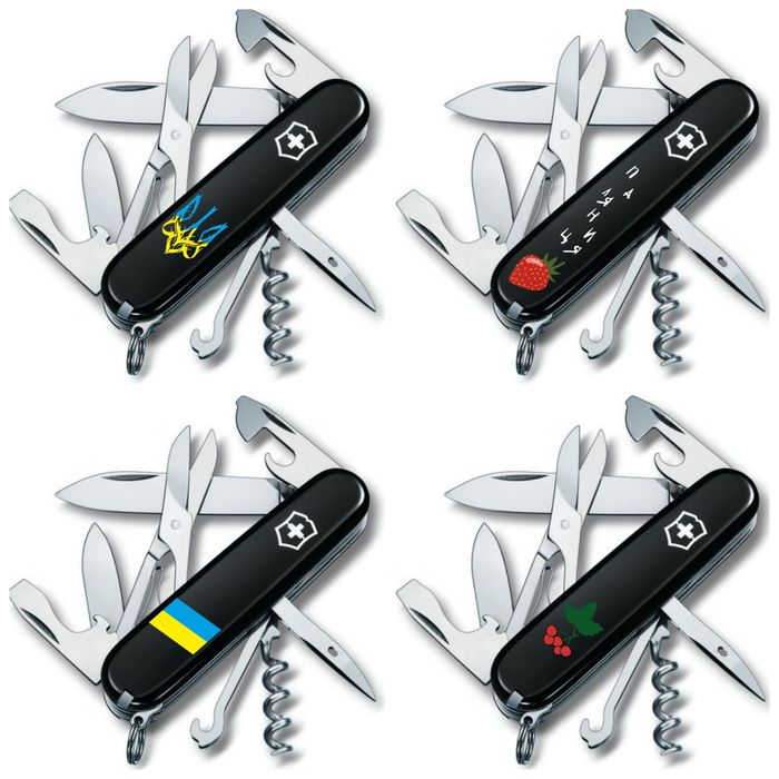 Ніж Victorinox Climber Мат UKRAINE Zodiac Animal Winter Magic