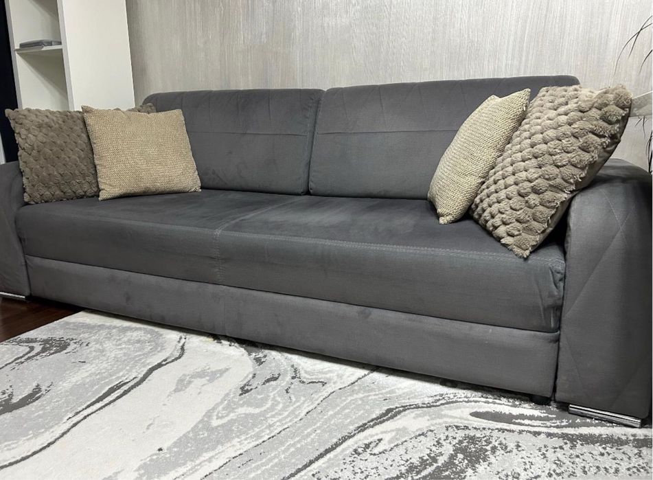Sofa z funkcją spania  238cm/146 cm- agata meble
