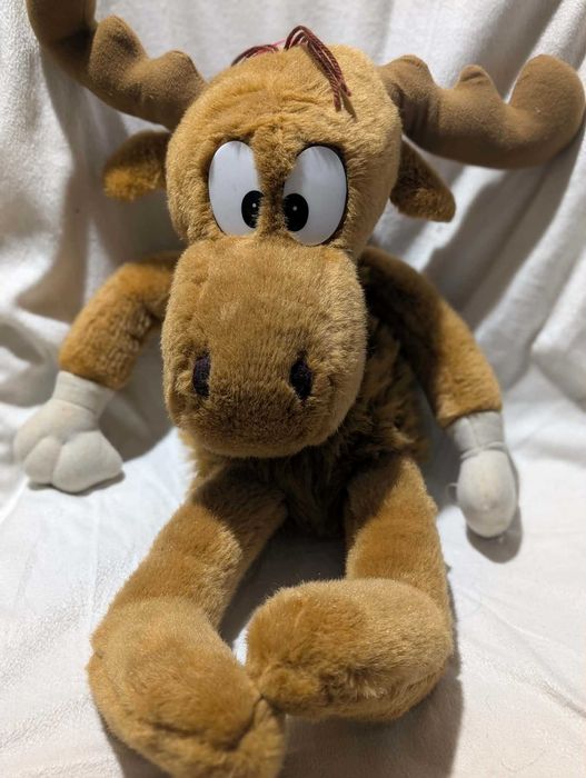 Bullwinkle Moose duża maskotka 54 cm Rocky Łoś super ktoś Aliki
