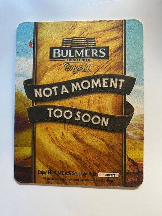 Base para copos - Bulmers Light - Cidra Irlandesa