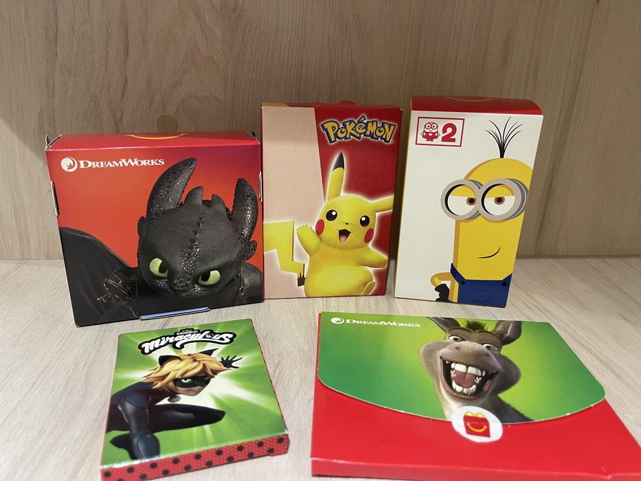 Набір ігор/Іграшки з Макдональдз/набір ігор/супер кіт/міньйон