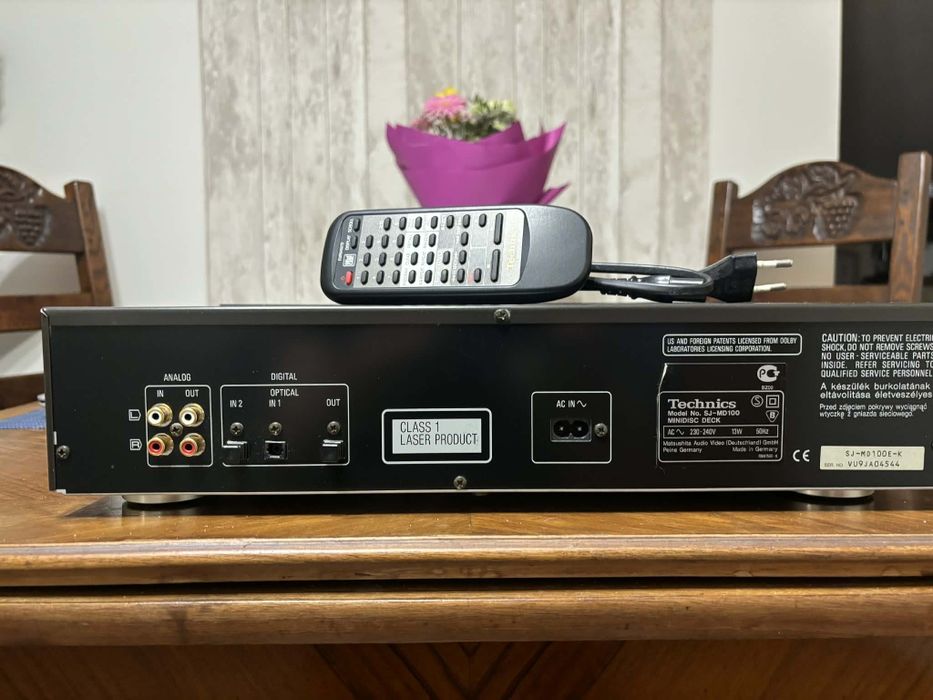 Minidisc Technics SJ-MD100 pilot