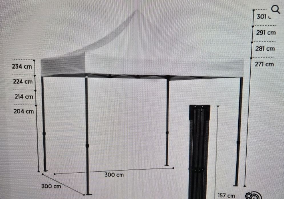 Tenda 3x3 nova, usada 1 vez apenas