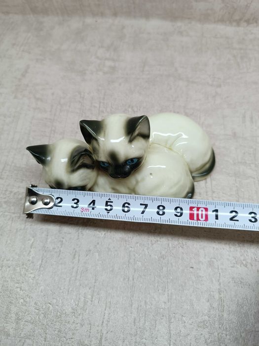 Beswick Figurka Dwa Koty Syjamskie