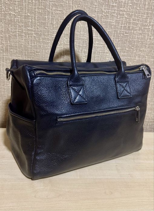 Сумка-саквояж натуральная кожа, Италия