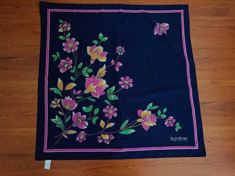 Вінтажна італійська хустка Ispahan Boselli crêpe | 68x68 см