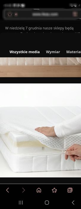 ÅKREHAMN Materac  twardy/biały, 160x200 cm nowy ikea