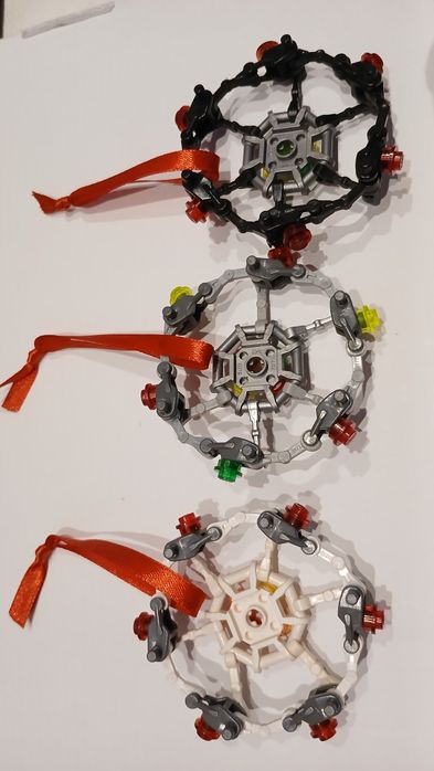 Klocki LEGO bombka zawieszkia Star Wars z elementów droidów 3 szt BDB