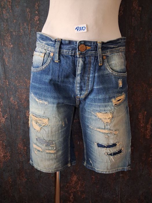 Szorty jeans dżinsowe męskie regular fit rozmiar S