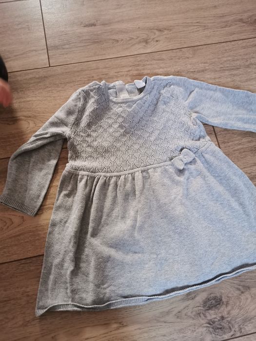 Dzianinowa sukienka H&M r.80
