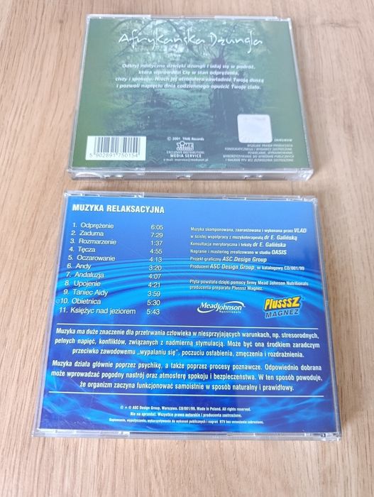 Zestaw 5 płyt CD : Muzyka Relaksacyjna i Dźwięki Natury